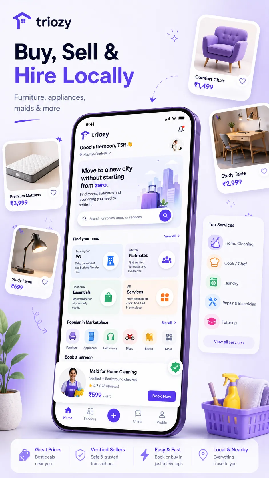 Triozy app screenshot highlighting app feature 4