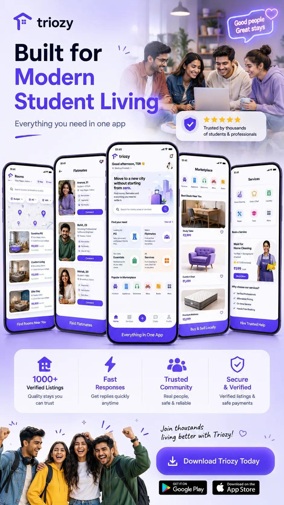 Triozy app screenshot highlighting app feature 6